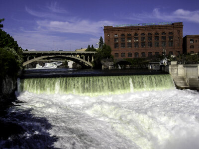 Monroe Street Dam in Spokane, Washington photo
