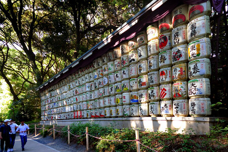 Meiji Jingu Shrine. Saki Barrels photo