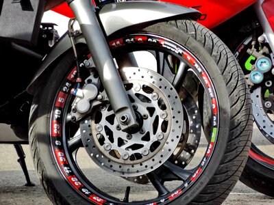 Brake motorcycle steering wheel photo
