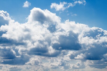 Sky clouds form enormous