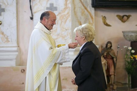 Priest catholic woman photo