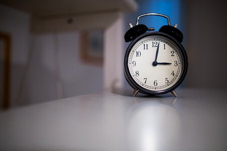Alarm gray time gray clock photo