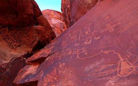 Petroglyphs symbols native american