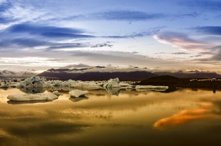Ice blue sky