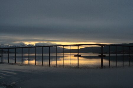 Hollow box bridge building stokmarknes photo