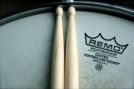 Drum kit drum sticks snare photo