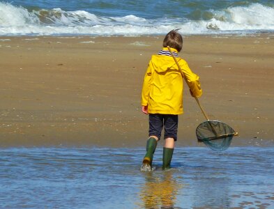 Children sea sand beach photo