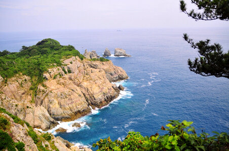 Landscape of the coast in South Korea photo