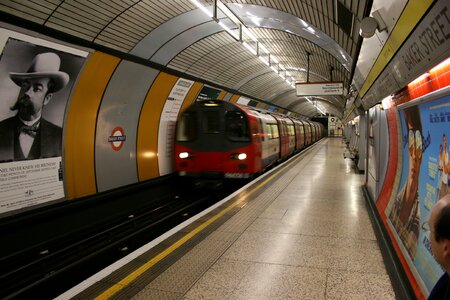 Subway station underground london