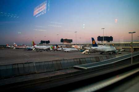 Airport Plan Sunset photo