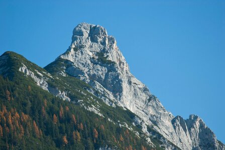 Arnplattenspitze from Leutasch near Weidachsee photo