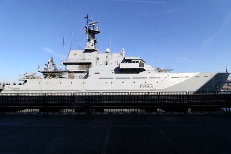 Navy ship docked amsterdam