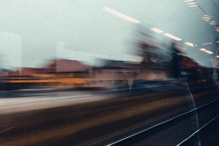 Blur Speed Train Railway photo