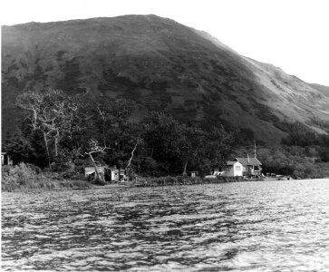 Refuge buildings on Karluk Lake