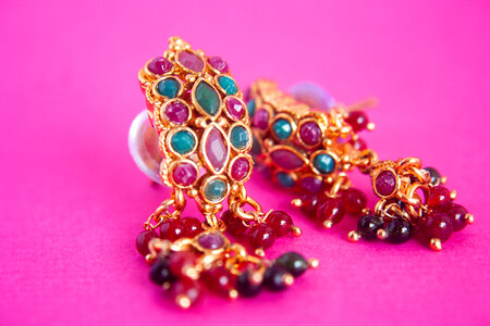 Earrings Colored Stones photo