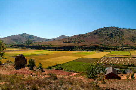 Countryside landscape in Madagascar photo