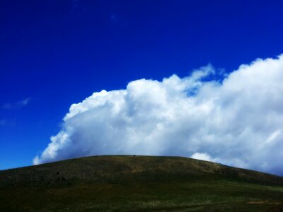 Mountains cloudscape blue