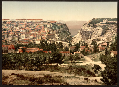 Landscape and city view of Constantine, Algeria 1899 photo