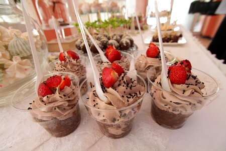 Chocolate icecream mousse photo