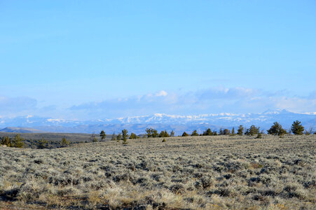 View of mountains on Wind River Reservation