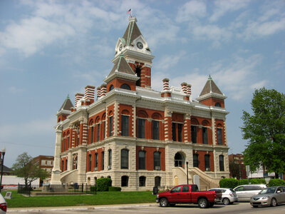 Gibson County Courthouse in Princeton, Indiana photo