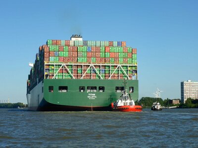 Boat canal cargo photo