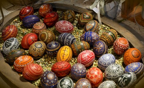 Egg painted colorful