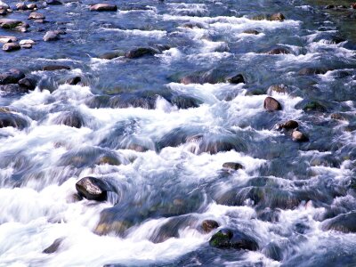 Milky blue glacial water photo