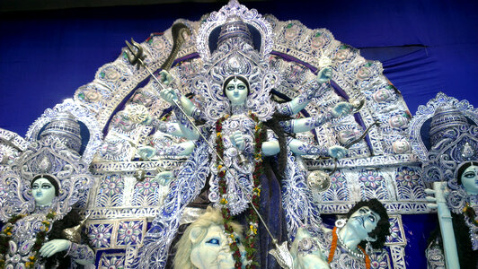Durga, the Hindu God in Kolkata, India photo