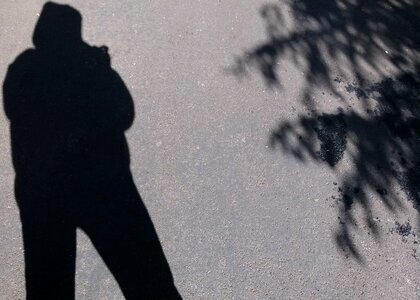 Asphalt silhouette street