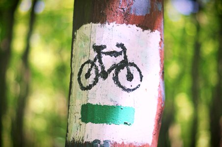 Bicycle paint route