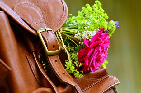 Backpack decoration flower photo