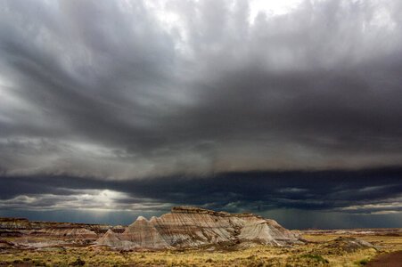Storm Clouds over the Petrified Forest Landscape photo