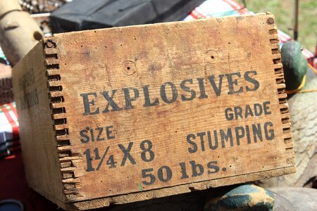 Antique wood joints brown box