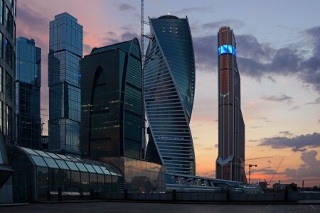 City moscow skyscrapers