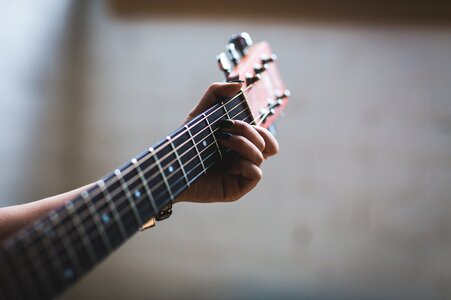 Playing Acoustic Guitar photo