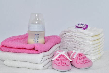 Baby cotton diaper photo