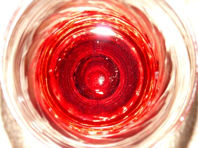 Red liquid drink photo