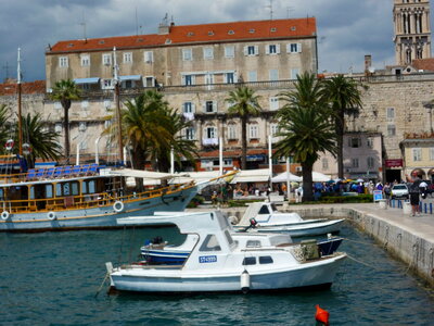 Boats harbor little