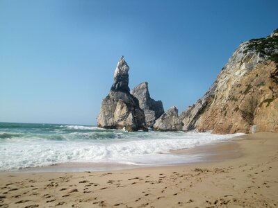 White cliffs portugal wilder beach photo