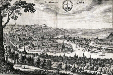 Liege in 1650 in Belgium photo