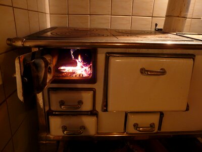 Heat hot fireplace photo