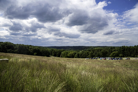Grass field and parking lot in Middleton, Wisconsin