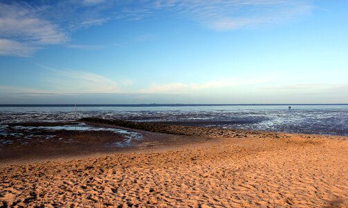 Beach ebb sky photo