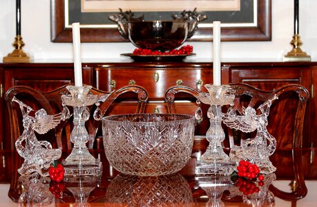 Candles crystal glass
