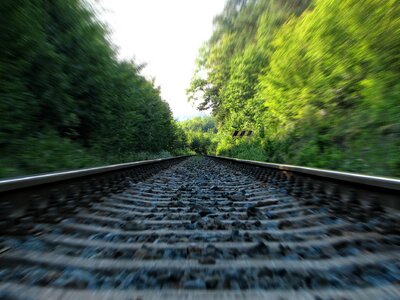 Train tracks tracks moving photo