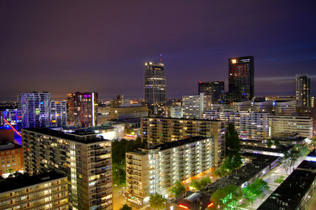 Buildings, Towers, and Cityscape in Rotterdam, Netherlands photo
