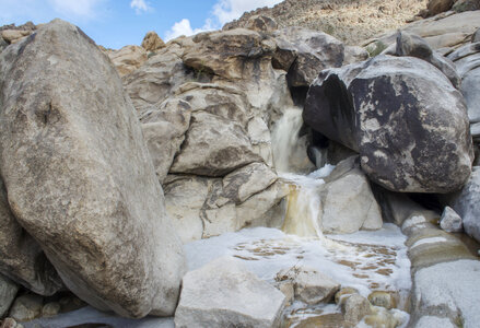 Waterfall in the Indian Cove Area in Joshua Tree National Park photo