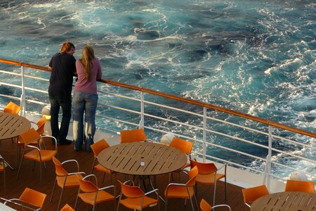 Ship cruise ship deck photo