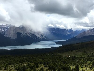 Bald Hills and Maligne Lake, Jasper National Park, Canada